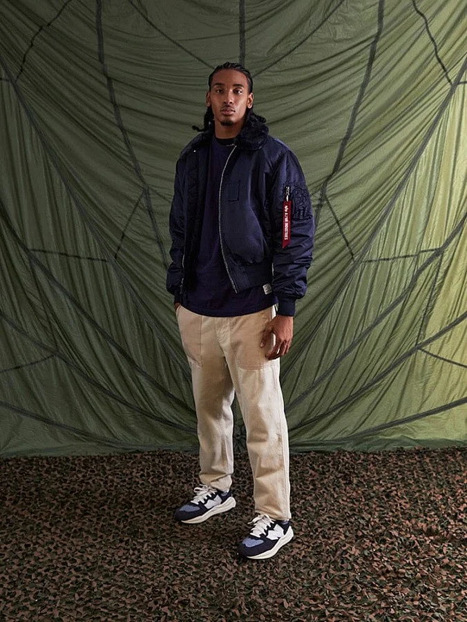 Куртка бомбер мужская Alpha Industries B-15 Heritage Replica Blue