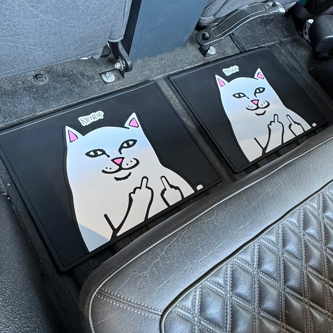 Коврики для автомобиля RIPNDIP Lord Nermal Car Floor Mats Black